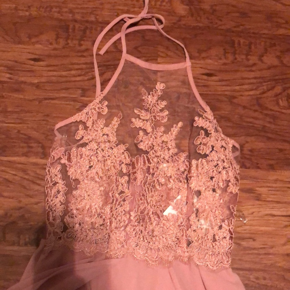 Pink romper dress